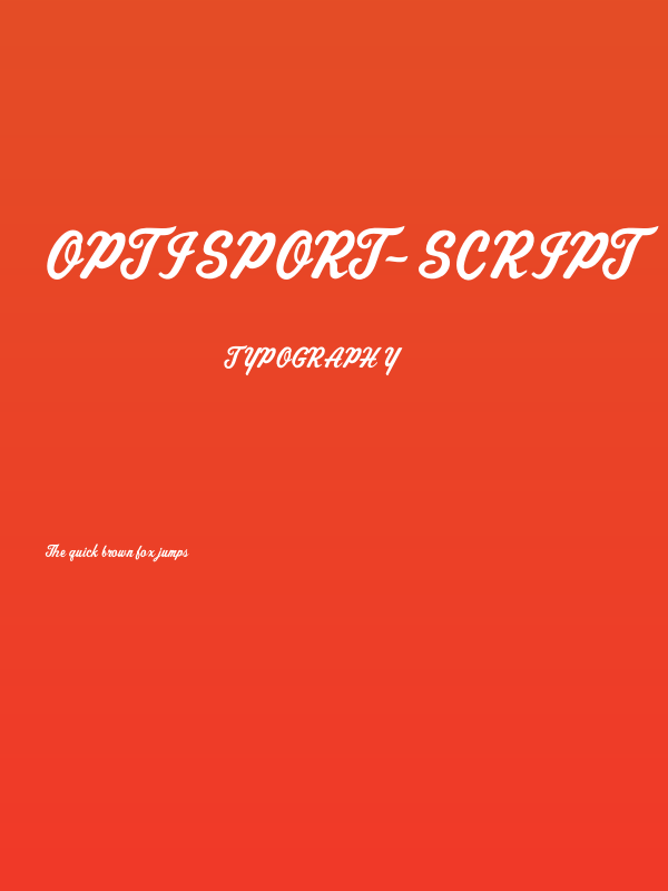 OPTISport-Script Poster