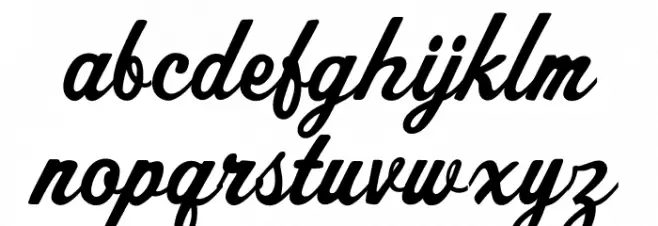 OPTISport-Script Font LOWERCASE