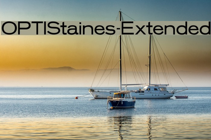 OPTIStaines-Extended Font examples