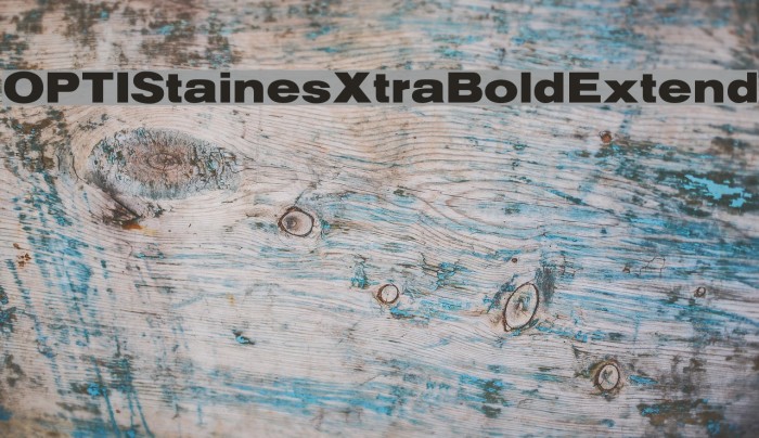 OPTIStainesXtraBoldExtend Font examples