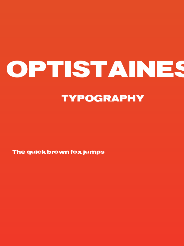 OPTIStainesXtraBoldExtend Poster