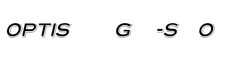 OPTISteelplateGothic-ShadeObl  免费字体下载