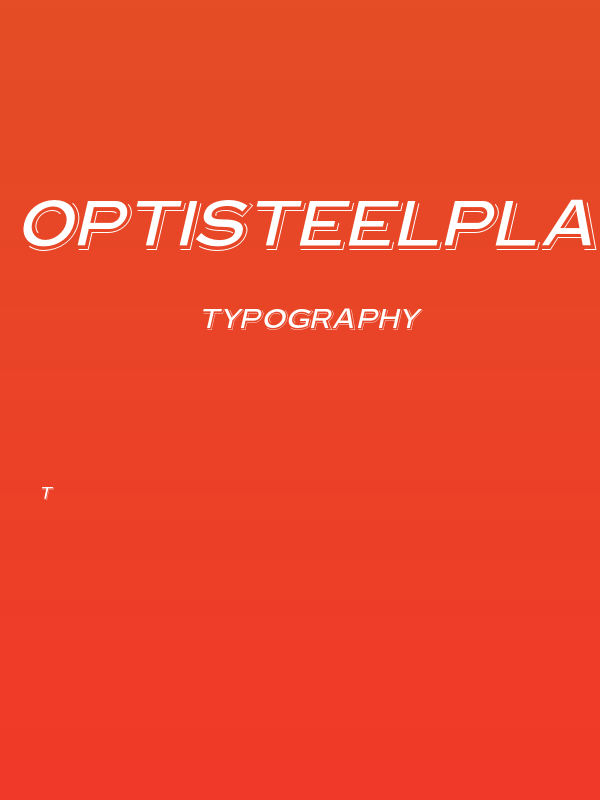 OPTISteelplateGothic-ShadeObl Poster
