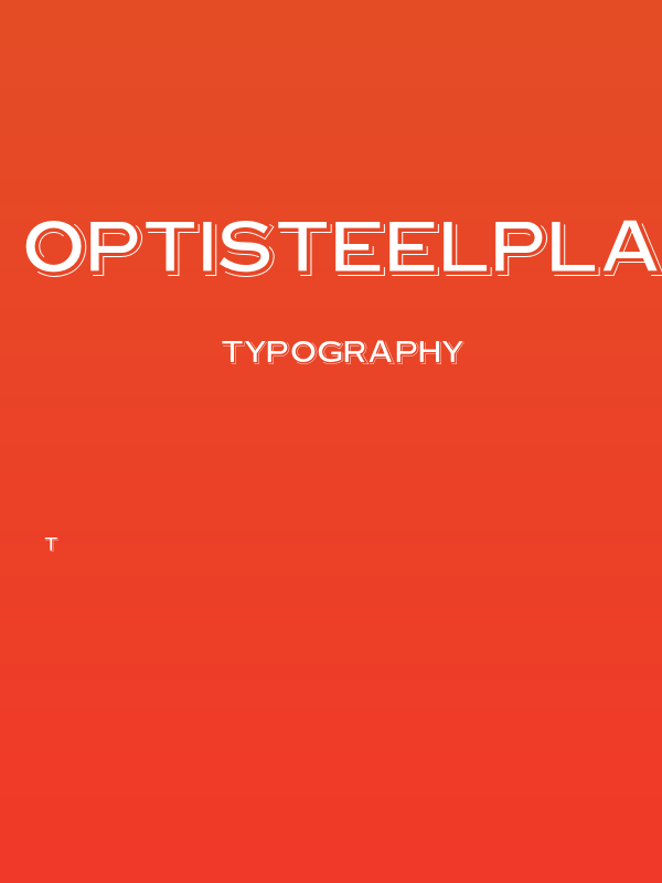 OPTISteelplateGothic-Shade Poster