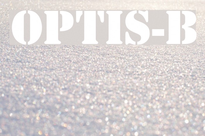 OPTIStencil-Bold Font examples