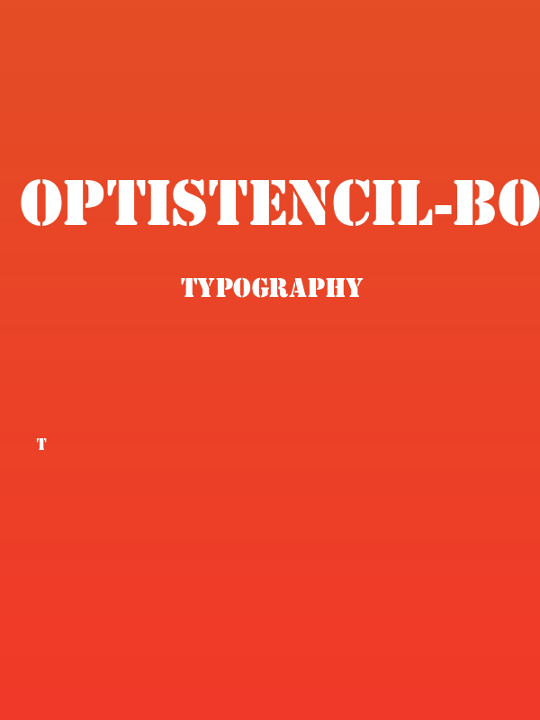 OPTIStencil-Bold Poster