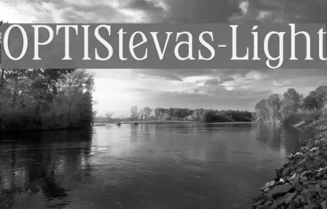 OPTIStevas-Light Font examples