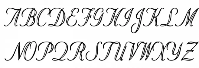 OPTIStoyer-Script Шрифта ВЕРХНИЙ