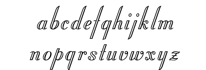 OPTIStoyer-Script Font LOWERCASE