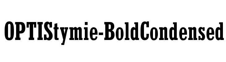 OPTIStymie-BoldCondensed Font