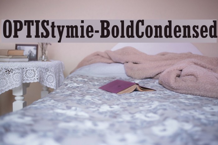 OPTIStymie-BoldCondensed Font examples