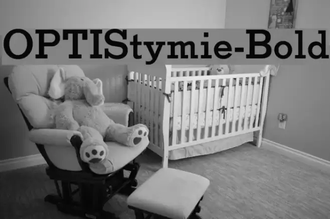 OPTIStymie-Bold Fonte examples