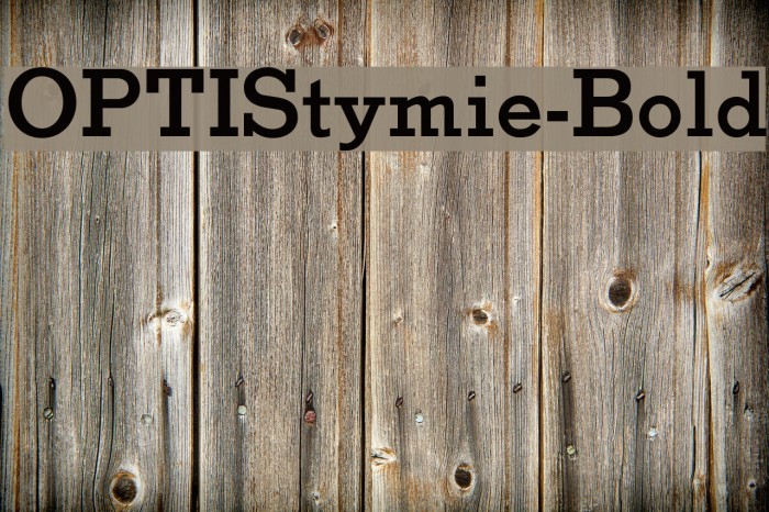 OPTIStymie-Bold Font examples
