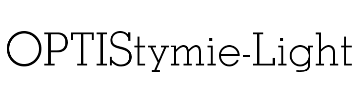 OPTIStymie-Light Font