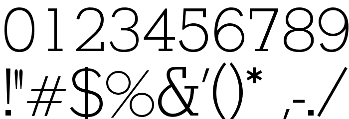 OPTIStymie-Light Font OTHER CHARS