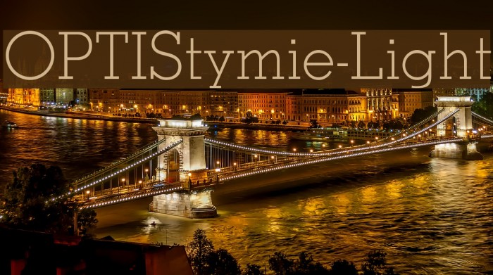 OPTIStymie-Light Font examples