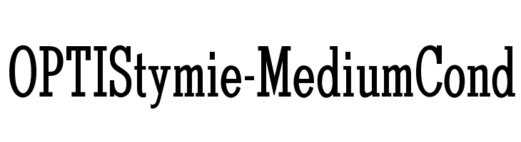 OPTIStymie-MediumCond  免费字体下载