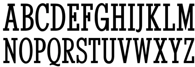 OPTIStymie-MediumCond Font Litere mari