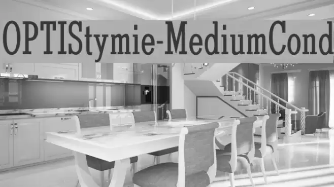 OPTIStymie-MediumCond Font examples