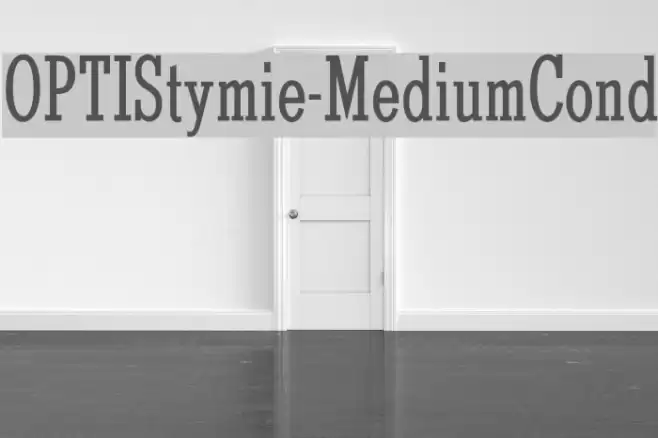 OPTIStymie-MediumCond Font examples