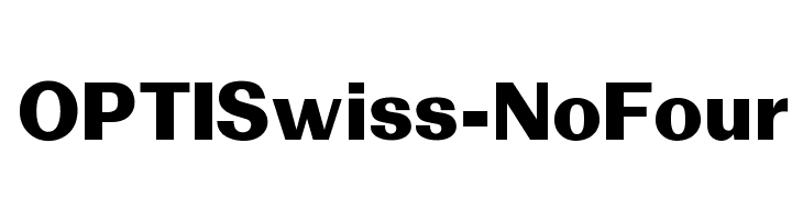 OPTISwiss-NoFour Font