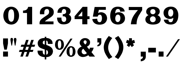 OPTISwiss-NoFour Font OTHER CHARS