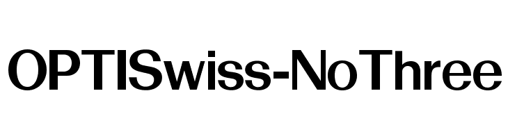 OPTISwiss-NoThree Font