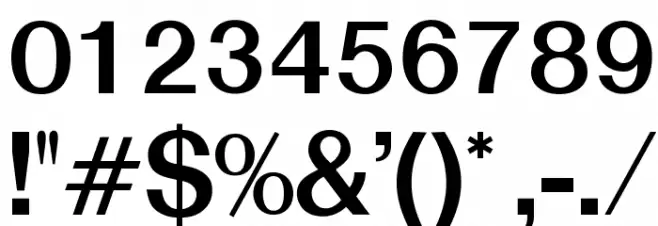 OPTISwiss-NoThree Font OTHER CHARS