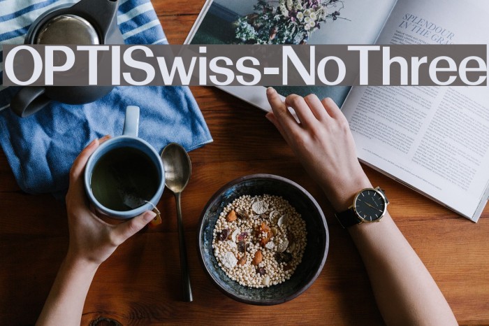 OPTISwiss-NoThree Font examples