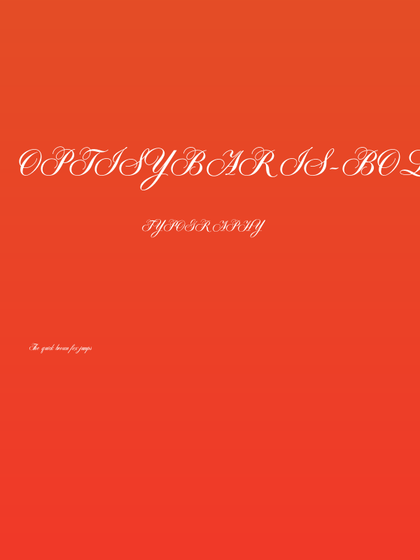 OPTISybaris-BoldSupplement Poster