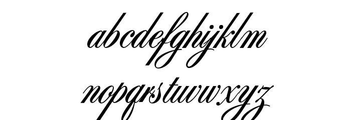 OPTISybaris-Bold Font LOWERCASE