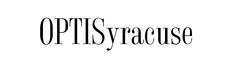 OPTISyracuse  フリーフォントのダウンロード