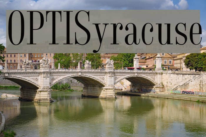 OPTISyracuse Font examples