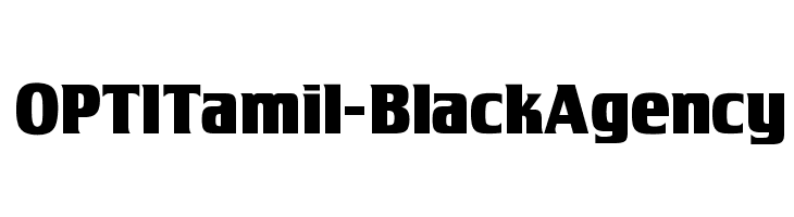 OPTITamil-BlackAgency  フリーフォントのダウンロード