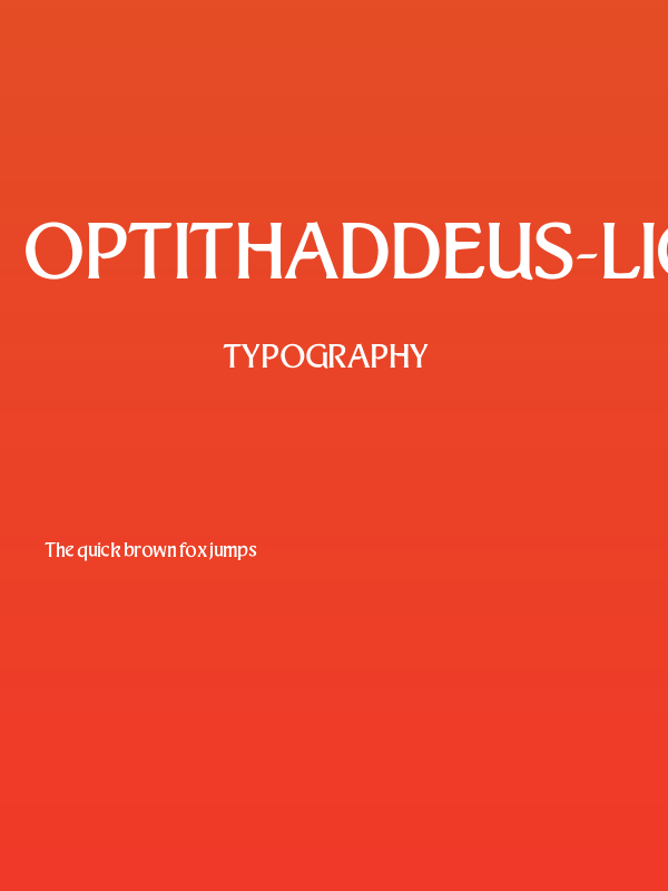 OPTIThaddeus-Light Poster