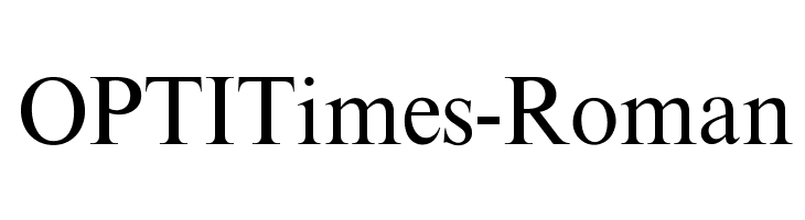 OPTITimes-Roman Font