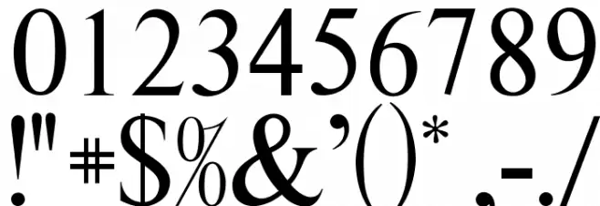 OPTITimes-Roman Font OTHER CHARS