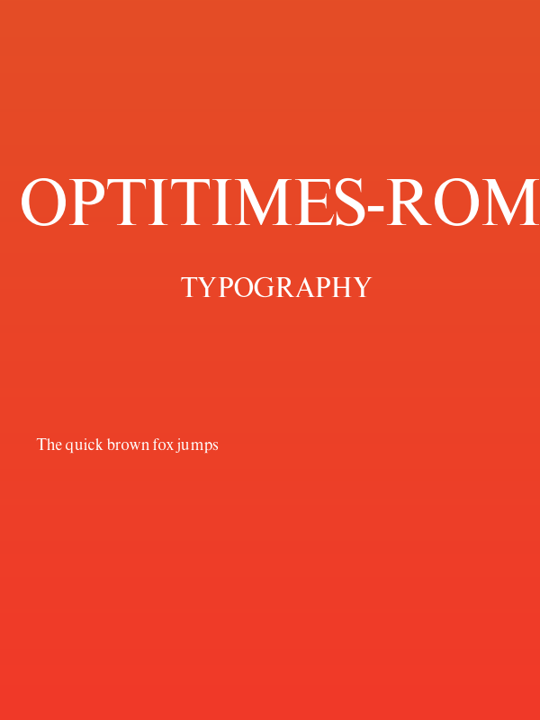 OPTITimes-Roman Poster