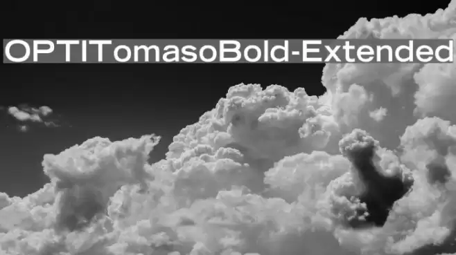 OPTITomasoBold-Extended Шрифта examples