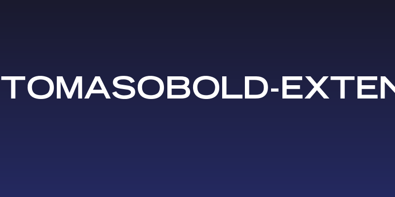 OPTITomasoBold-Extended Social Header