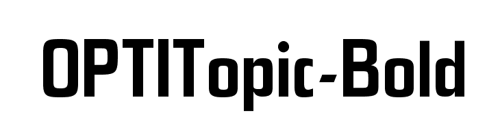 OPTITopic-Bold Font