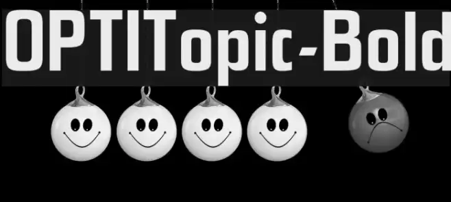 OPTITopic-Bold Font examples