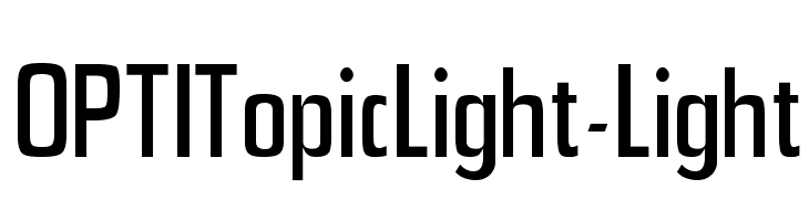 OPTITopicLight-Light  免费字体下载