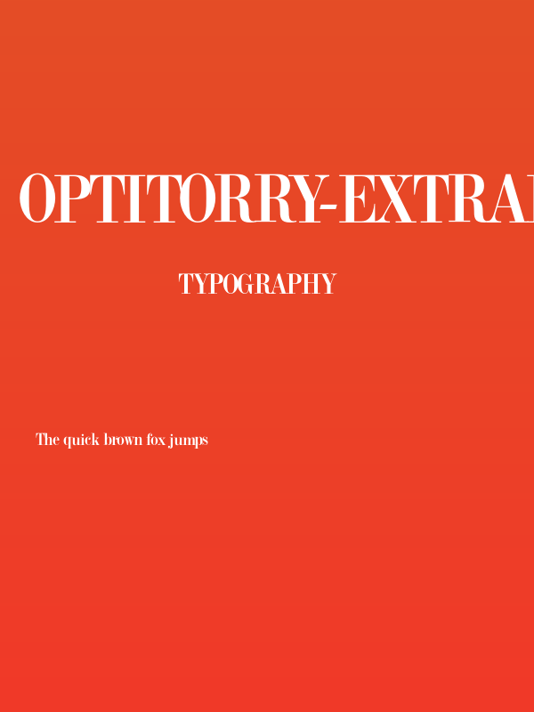 OPTITorry-ExtraBold Poster