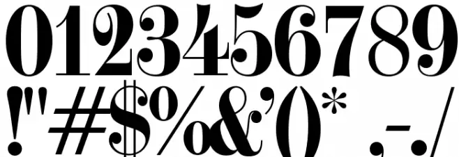 OPTITorry-Heavy Font OTHER CHARS