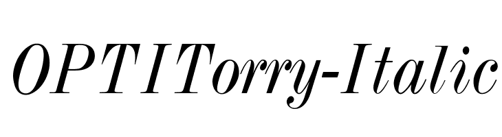 OPTITorry-Italic Font