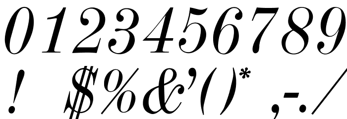 OPTITorry-Italic Font OTHER CHARS