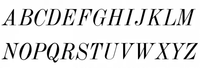 OPTITorry-Italic Fuentes MAYÚSCULAS