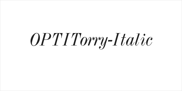 OPTITorry-Italic Logo