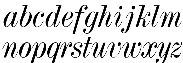 OPTITorry-Italic Font LOWERCASE
